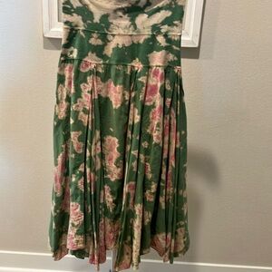 Vintage Solitaire tied dyed fold over maxi skirt